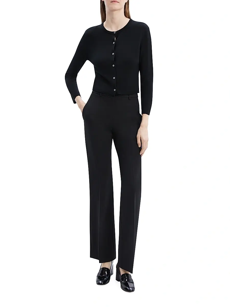 Theory Women's Merino Wool Crop Cardigan | Thumbnail 2