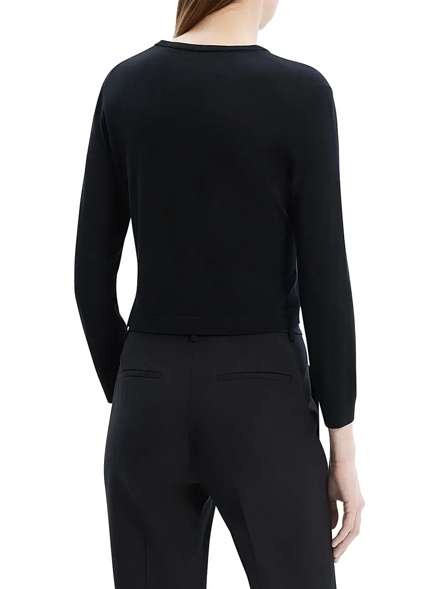 Theory Women's Merino Wool Crop Cardigan | Thumbnail 5