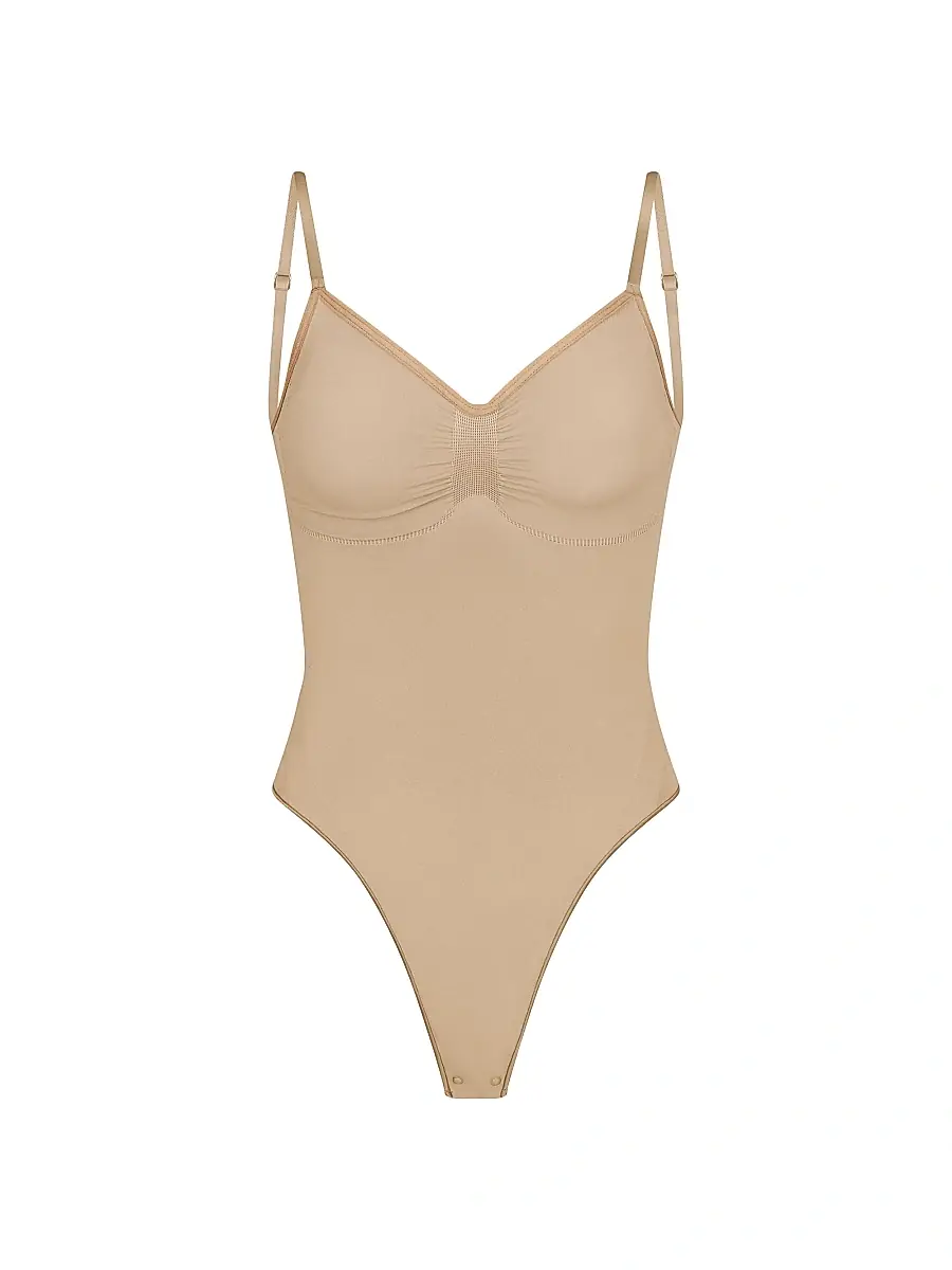 Skims Women's Smoothing Low-Back Bodysuit - Clay - Size XL | Image 1 Skims Women's Smoothing Low-Back Bodysuit - Clay - Size XL | Image 1