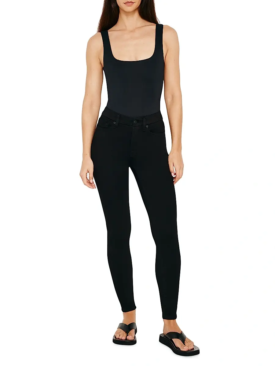 GOOD AMERICAN Women's Good Legs Skinny Jeans | Thumbnail 2 GOOD AMERICAN Women's Good Legs Skinny Jeans | Thumbnail 2