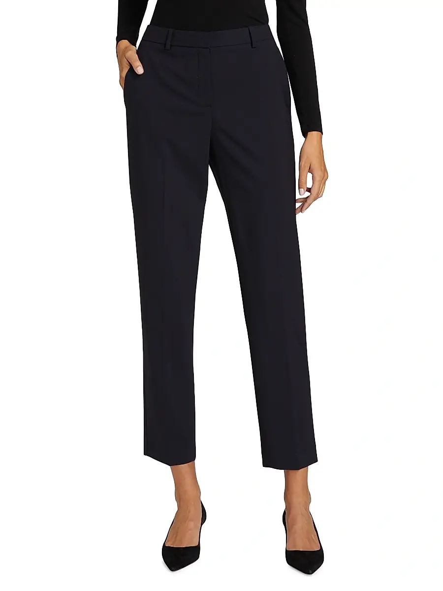 Theory Women's Treeca Pull-On Wool Trousers | Thumbnail 3 Theory Women's Treeca Pull-On Wool Trousers | Thumbnail 3