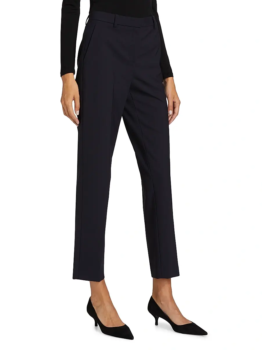 Theory Women's Treeca Pull-On Wool Trousers | Thumbnail 4 Theory Women's Treeca Pull-On Wool Trousers | Thumbnail 4