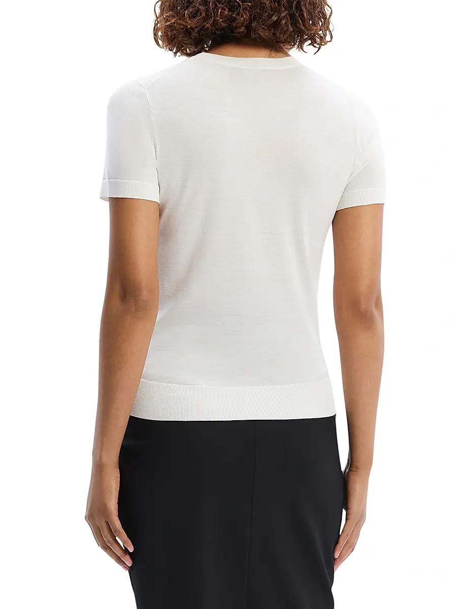 Theory Women's Basic Merino Wool T-Shirt | Thumbnail 5