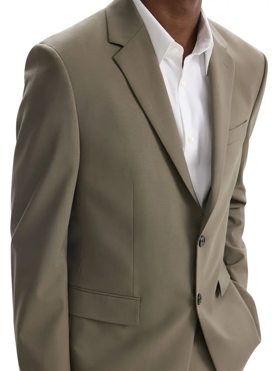 Theory Men's Chambers Slim-Fit Wool Sportcoat - Moss | Thumbnail 4 Theory Men's Chambers Slim-Fit Wool Sportcoat - Moss | Thumbnail 4