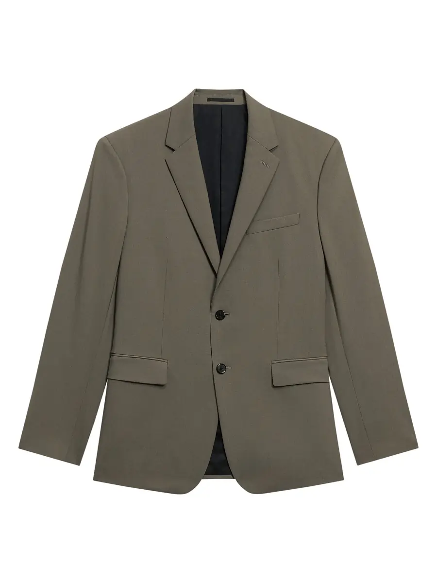 Theory Men's Chambers Slim-Fit Wool Sportcoat - Moss | Thumbnail 5 Theory Men's Chambers Slim-Fit Wool Sportcoat - Moss | Thumbnail 5