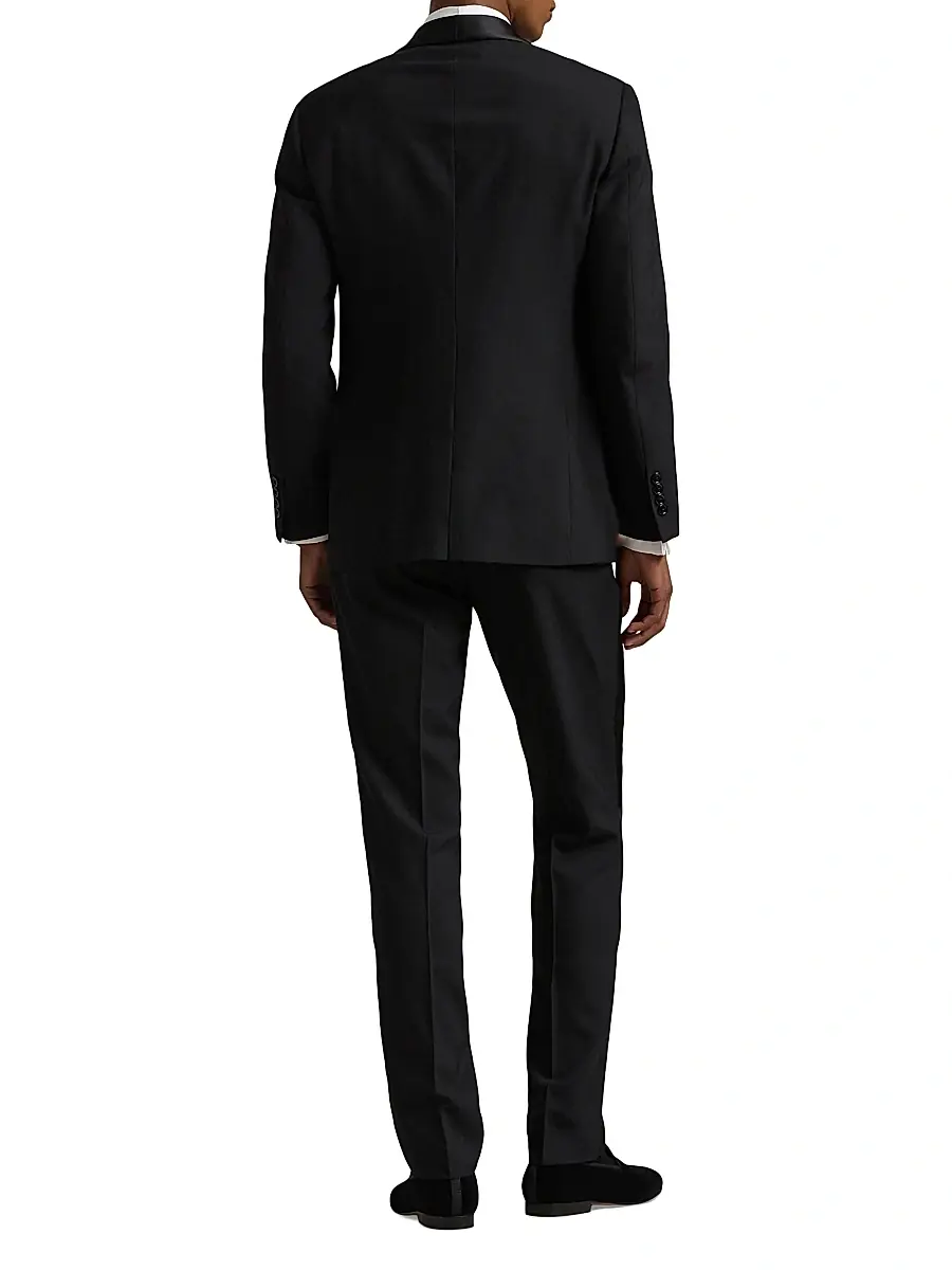 Polo Ralph Lauren Men's Barathea Satin & Wool Tuxedo - Black | Thumbnail 2 Polo Ralph Lauren Men's Barathea Satin & Wool Tuxedo - Black | Thumbnail 2