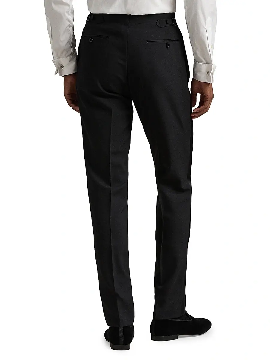 Polo Ralph Lauren Men's Barathea Satin & Wool Tuxedo - Black | Thumbnail 5 Polo Ralph Lauren Men's Barathea Satin & Wool Tuxedo - Black | Thumbnail 5