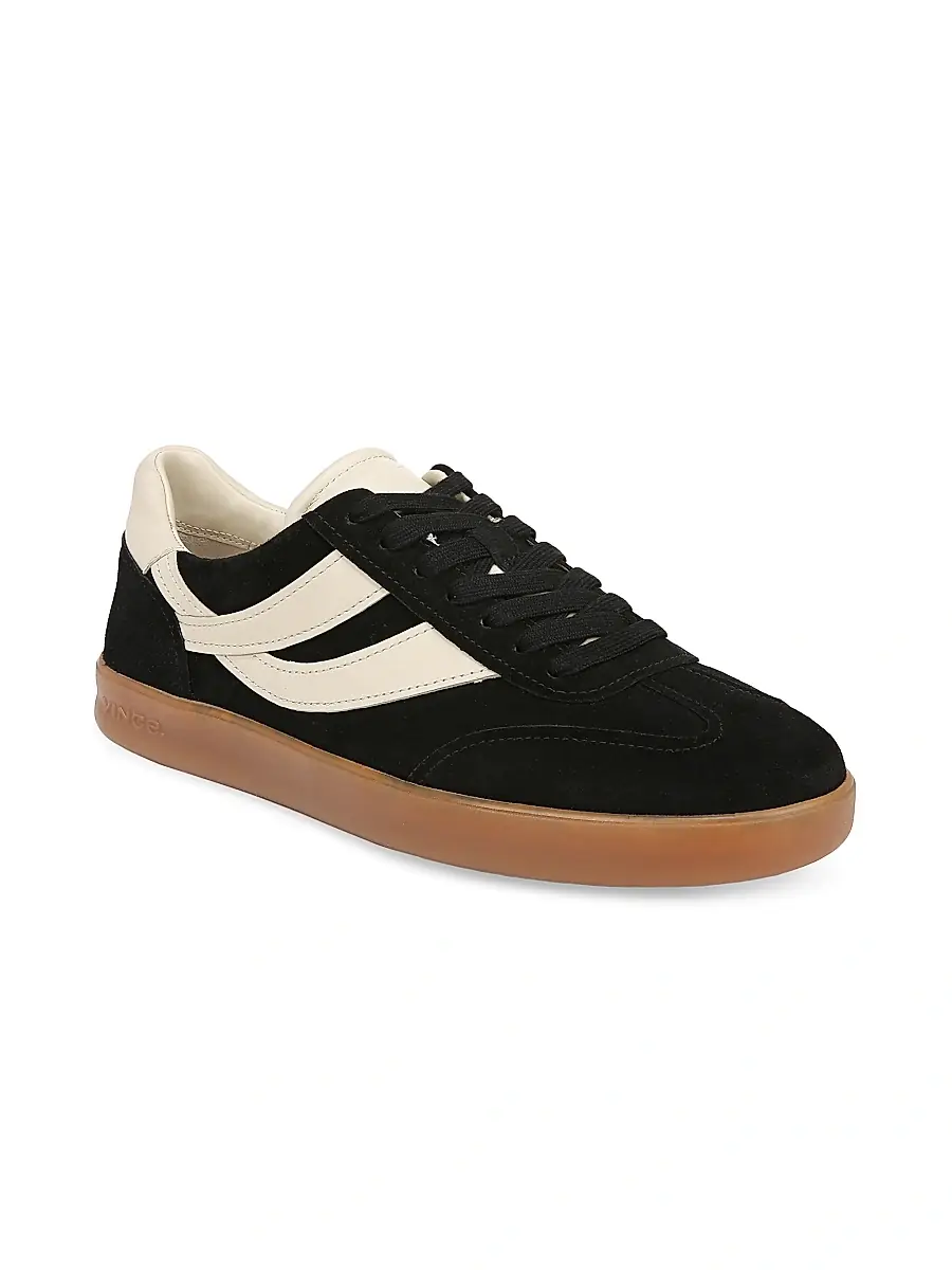 Vince Men's Oasis Leather & Suede Oxford-Style Sneakers | Thumbnail 2 Vince Men's Oasis Leather & Suede Oxford-Style Sneakers | Thumbnail 2
