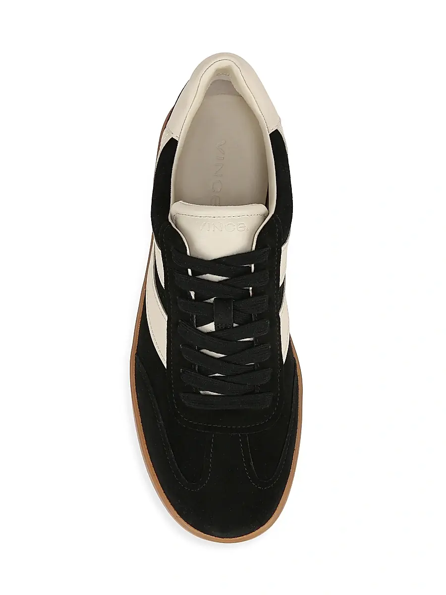 Vince Men's Oasis Leather & Suede Oxford-Style Sneakers | Thumbnail 4 Vince Men's Oasis Leather & Suede Oxford-Style Sneakers | Thumbnail 4