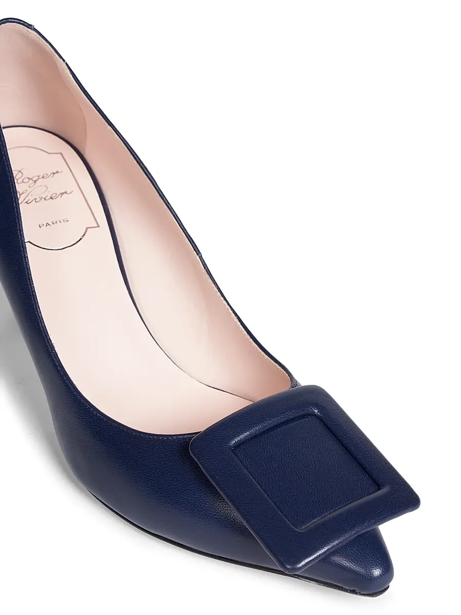 Roger Vivier Women's Viv In The City 65MM Leather Pumps | Thumbnail 7 Roger Vivier Women's Viv In The City 65MM Leather Pumps | Thumbnail 7