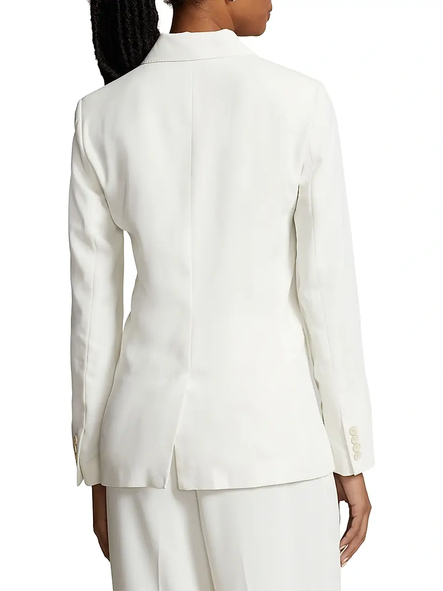 Polo Ralph Lauren Women's Tailored Satin Blazer | Thumbnail 4 Polo Ralph Lauren Women's Tailored Satin Blazer | Thumbnail 4