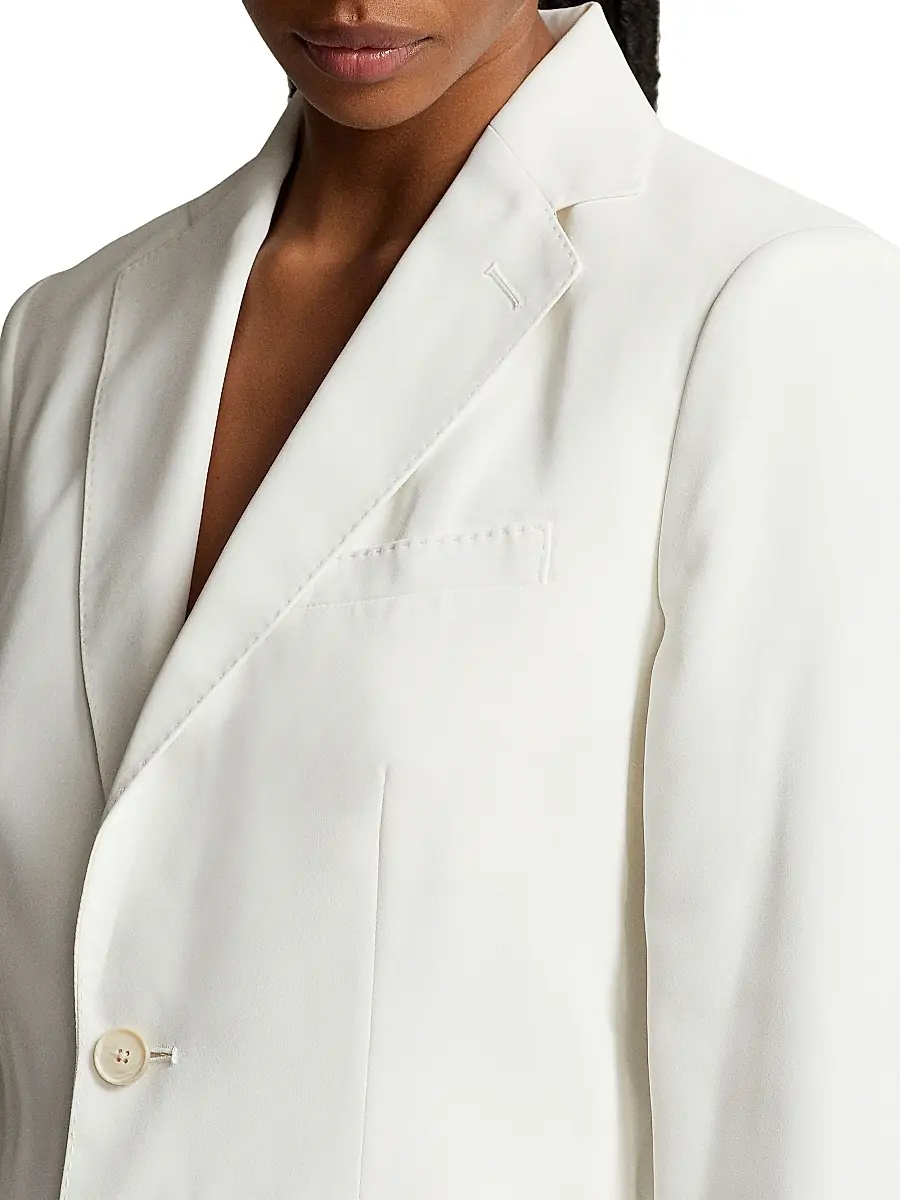 Polo Ralph Lauren Women's Tailored Satin Blazer | Thumbnail 5 Polo Ralph Lauren Women's Tailored Satin Blazer | Thumbnail 5