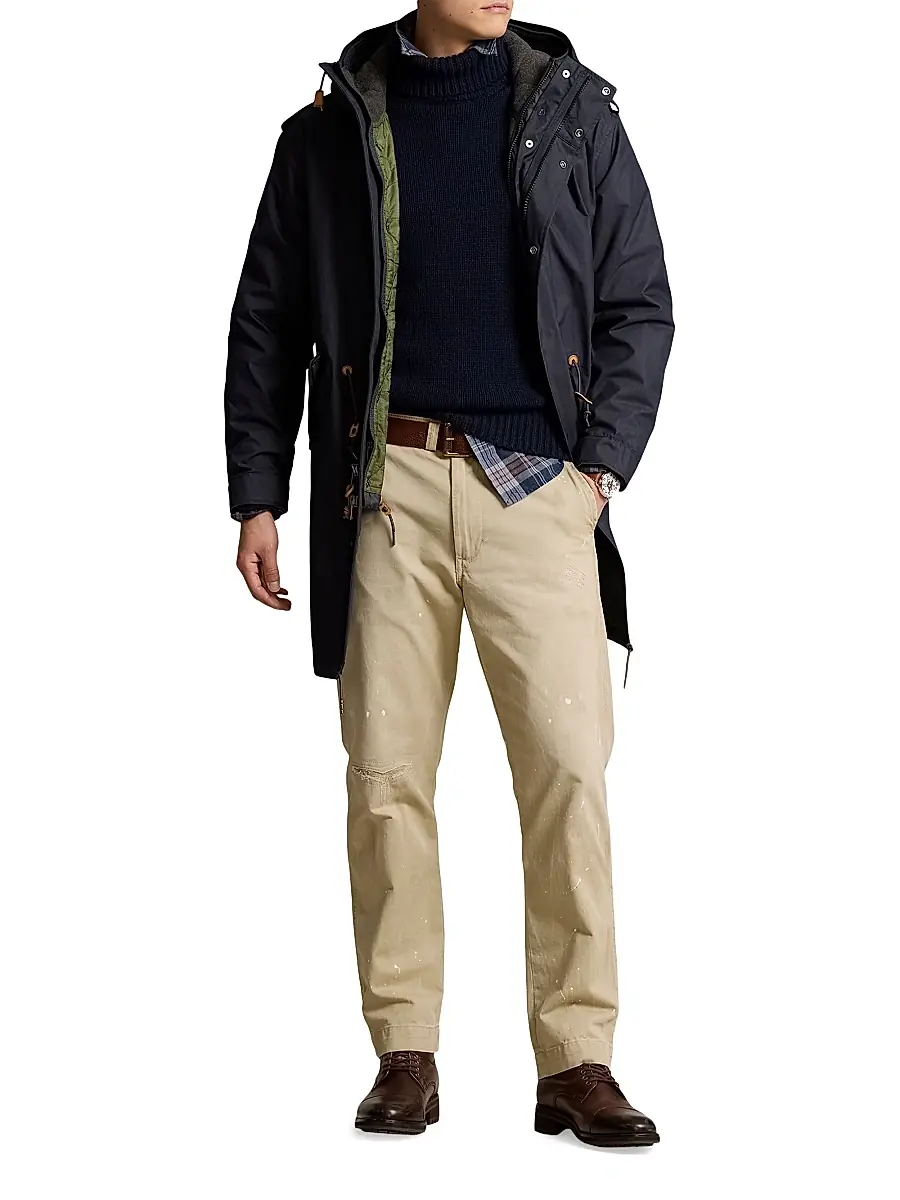 Polo Ralph Lauren Men's Marsh 3-in-1 Hooded Cotton-Nylon Lined Coat | Thumbnail 2