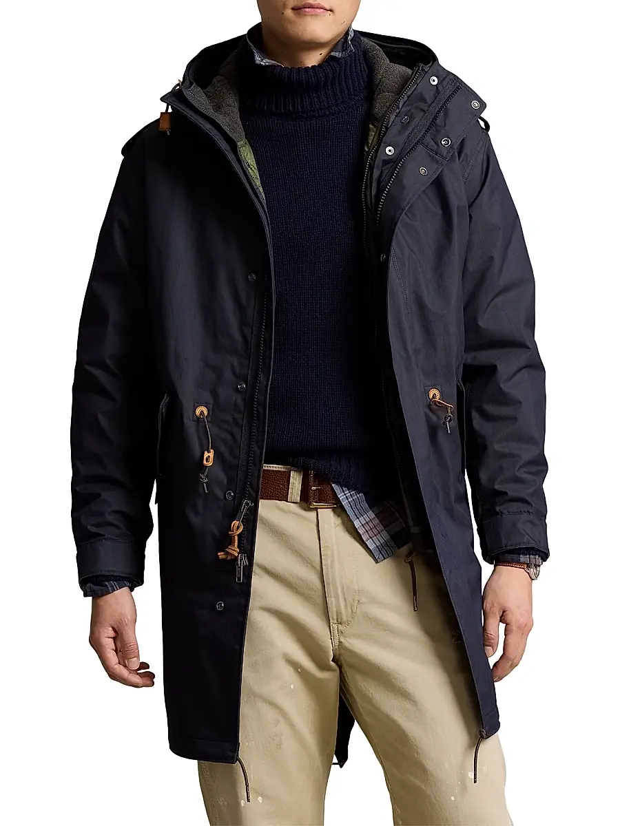 Polo Ralph Lauren Men's Marsh 3-in-1 Hooded Cotton-Nylon Lined Coat | Thumbnail 3