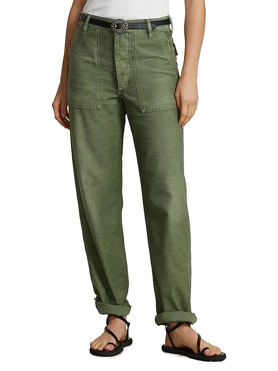 Polo Ralph Lauren Women's Ricky Cotton Sateen Pants | Thumbnail 3