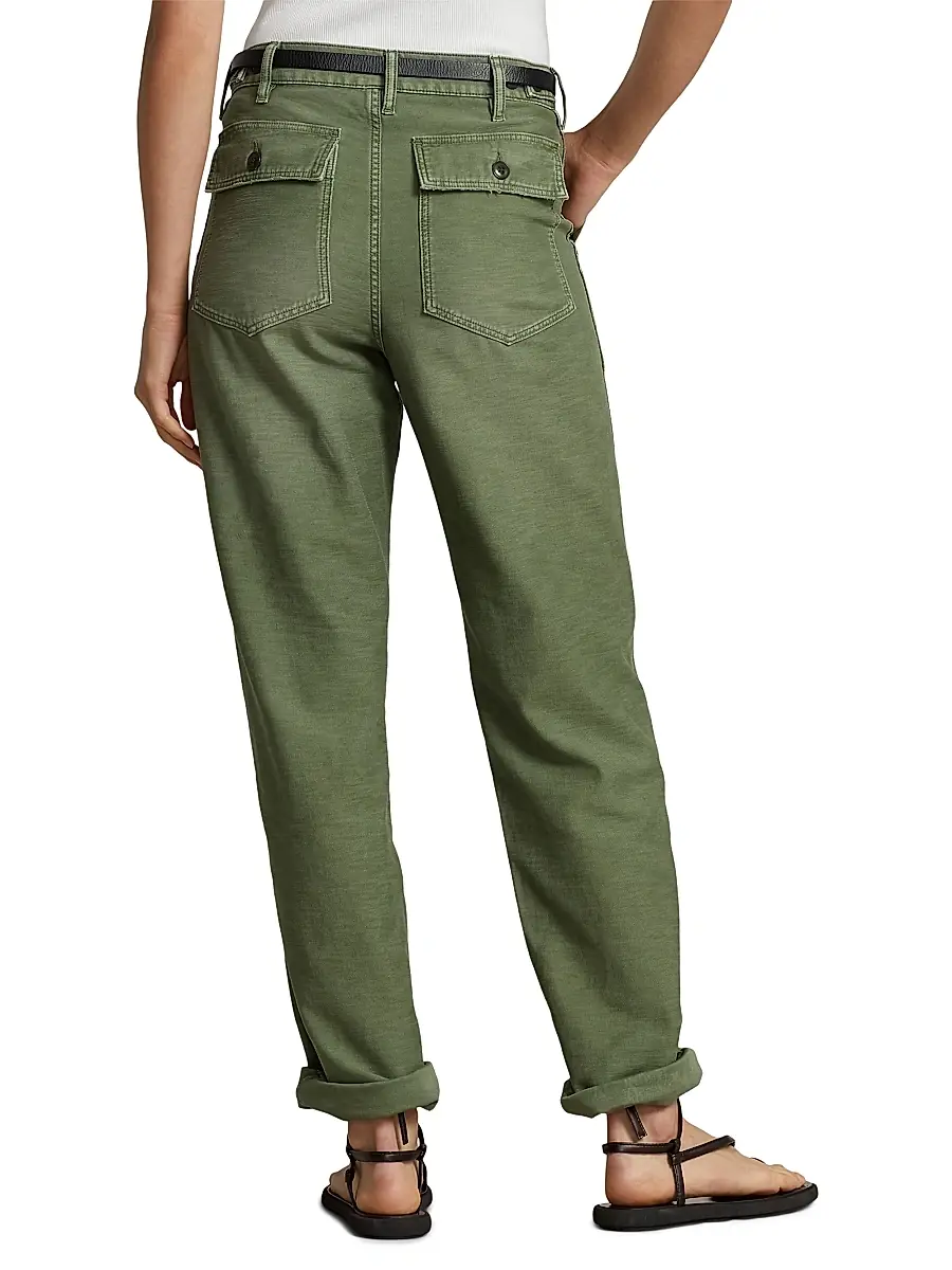 Polo Ralph Lauren Women's Ricky Cotton Sateen Pants | Thumbnail 4