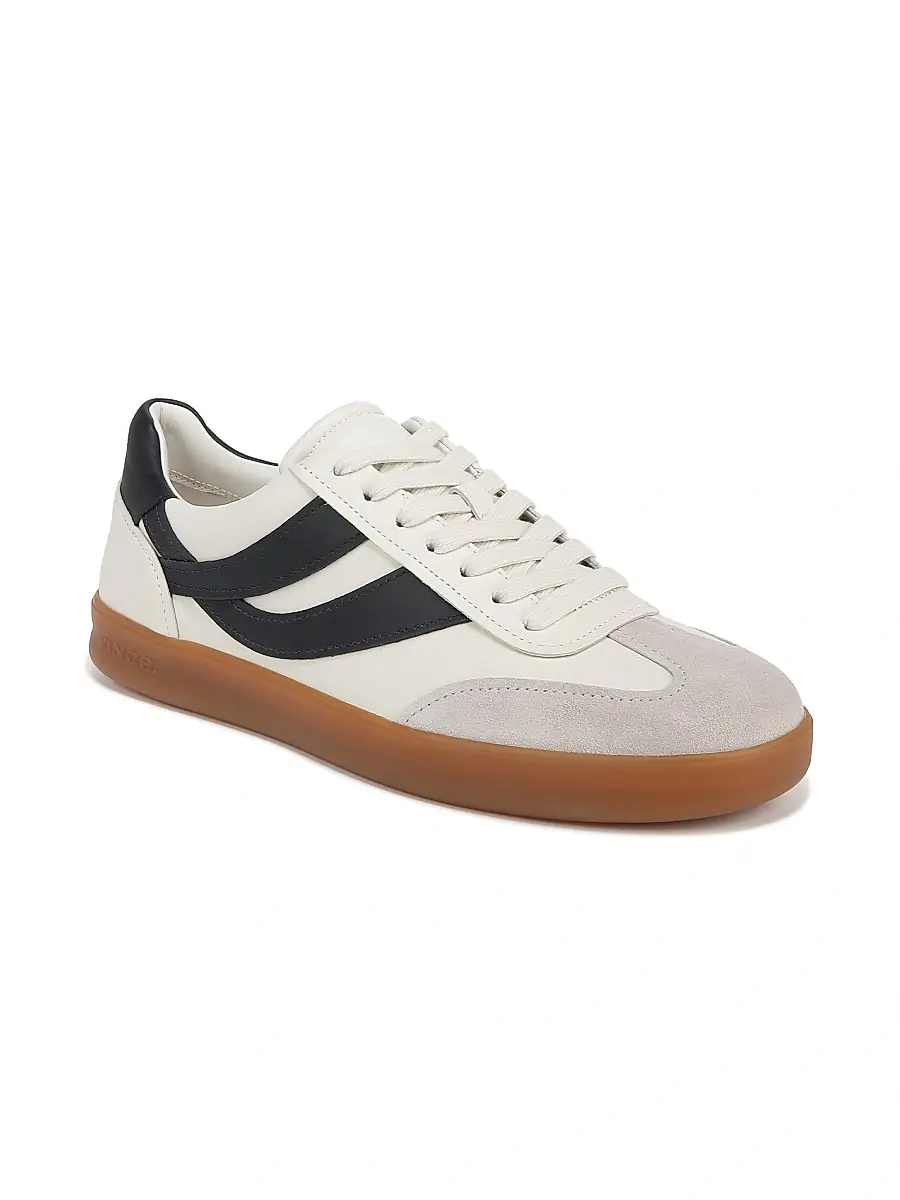 Vince Men's Oasis Leather Low-Top Sneakers | Thumbnail 2 Vince Men's Oasis Leather Low-Top Sneakers | Thumbnail 2
