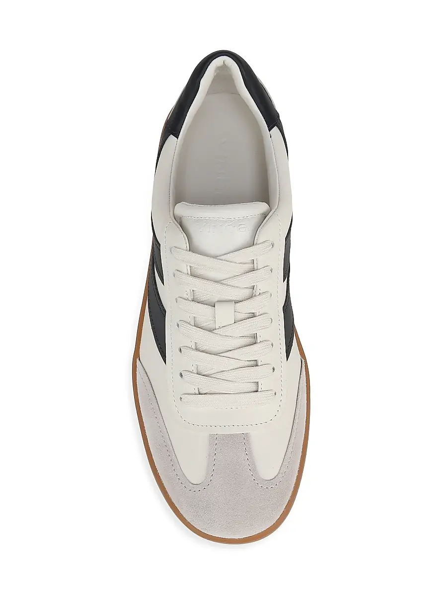Vince Men's Oasis Leather Low-Top Sneakers | Thumbnail 4 Vince Men's Oasis Leather Low-Top Sneakers | Thumbnail 4