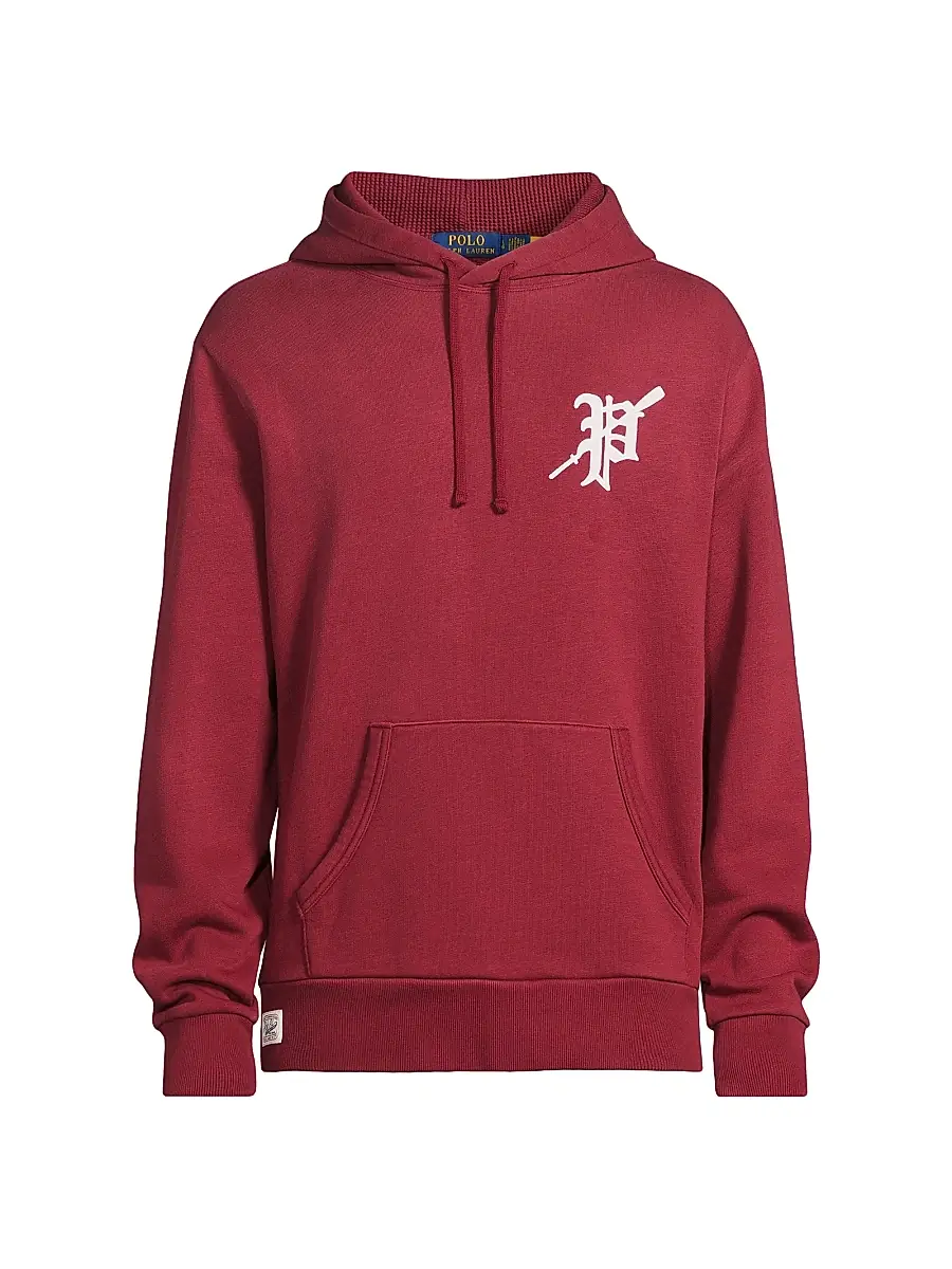 Polo Ralph Lauren Men's Vintage Rowing Fleece Hoodie - Red Carpet | Image 1 Polo Ralph Lauren Men's Vintage Rowing Fleece Hoodie - Red Carpet | Image 1