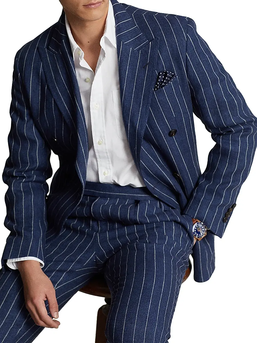 Polo Ralph Lauren Men's Striped Cotton Button-Down Shirt | Thumbnail 6 Polo Ralph Lauren Men's Striped Cotton Button-Down Shirt | Thumbnail 6