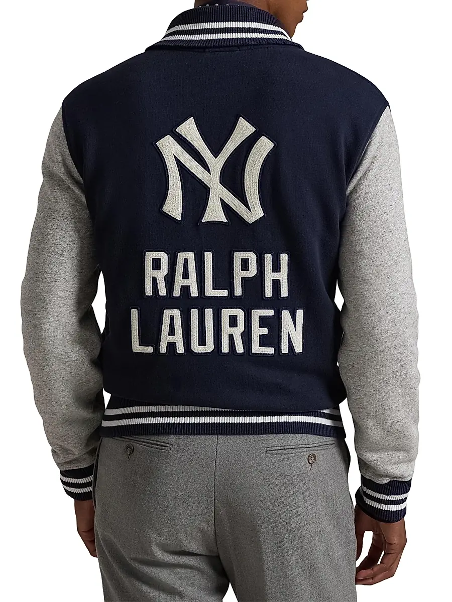 Polo Ralph Lauren Men's Yankees Jacket - Aviator Navy Loft Heather | Thumbnail 4