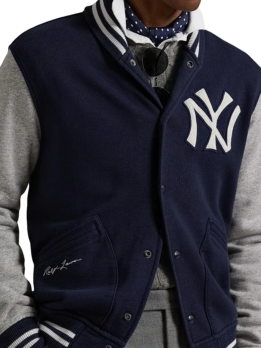 Polo Ralph Lauren Men's Yankees Jacket - Aviator Navy Loft Heather | Thumbnail 5