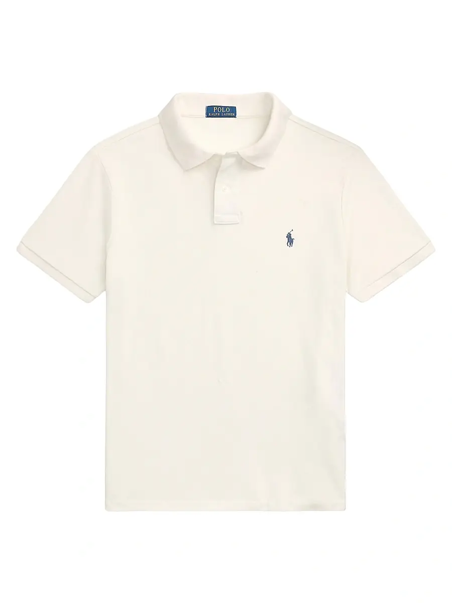 Men's Cotton Polo Shirt - Herbal Milk