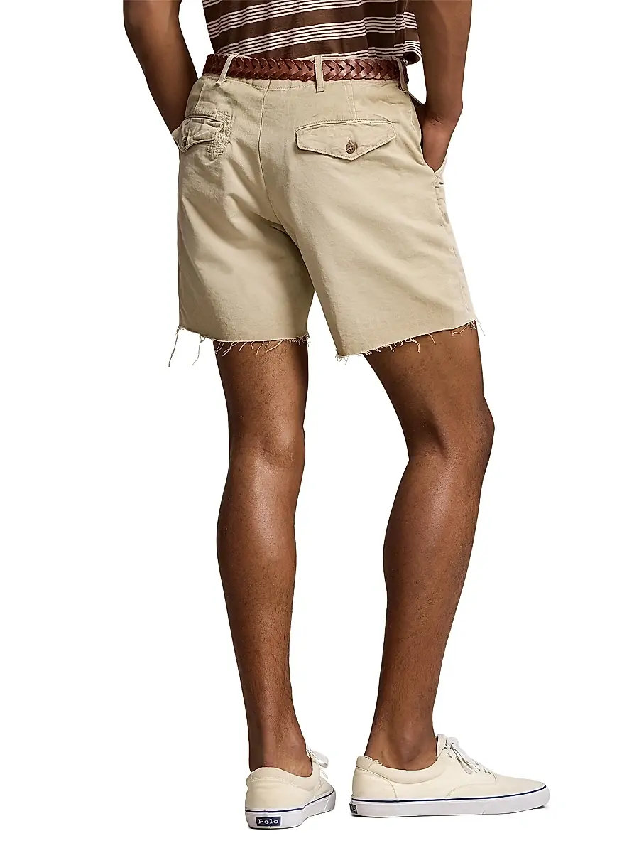 Polo Ralph Lauren Men's Willard Twill Cut-Off Flat-Front Shorts | Thumbnail 3