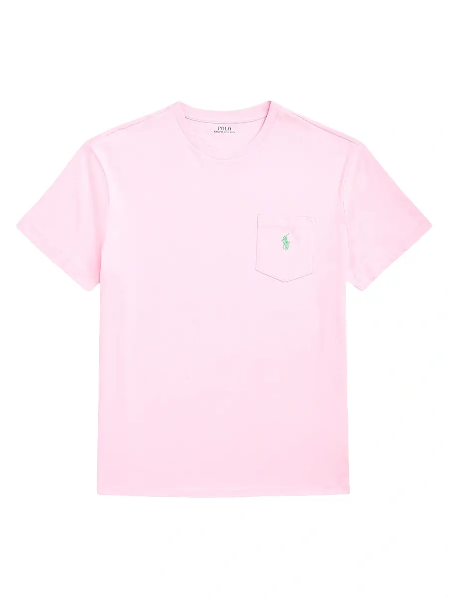Polo Ralph Lauren Men's Logo Short-Sleeve T-Shirt - Highland Rose Heather | Image 1 Polo Ralph Lauren Men's Logo Short-Sleeve T-Shirt - Highland Rose Heather | Image 1