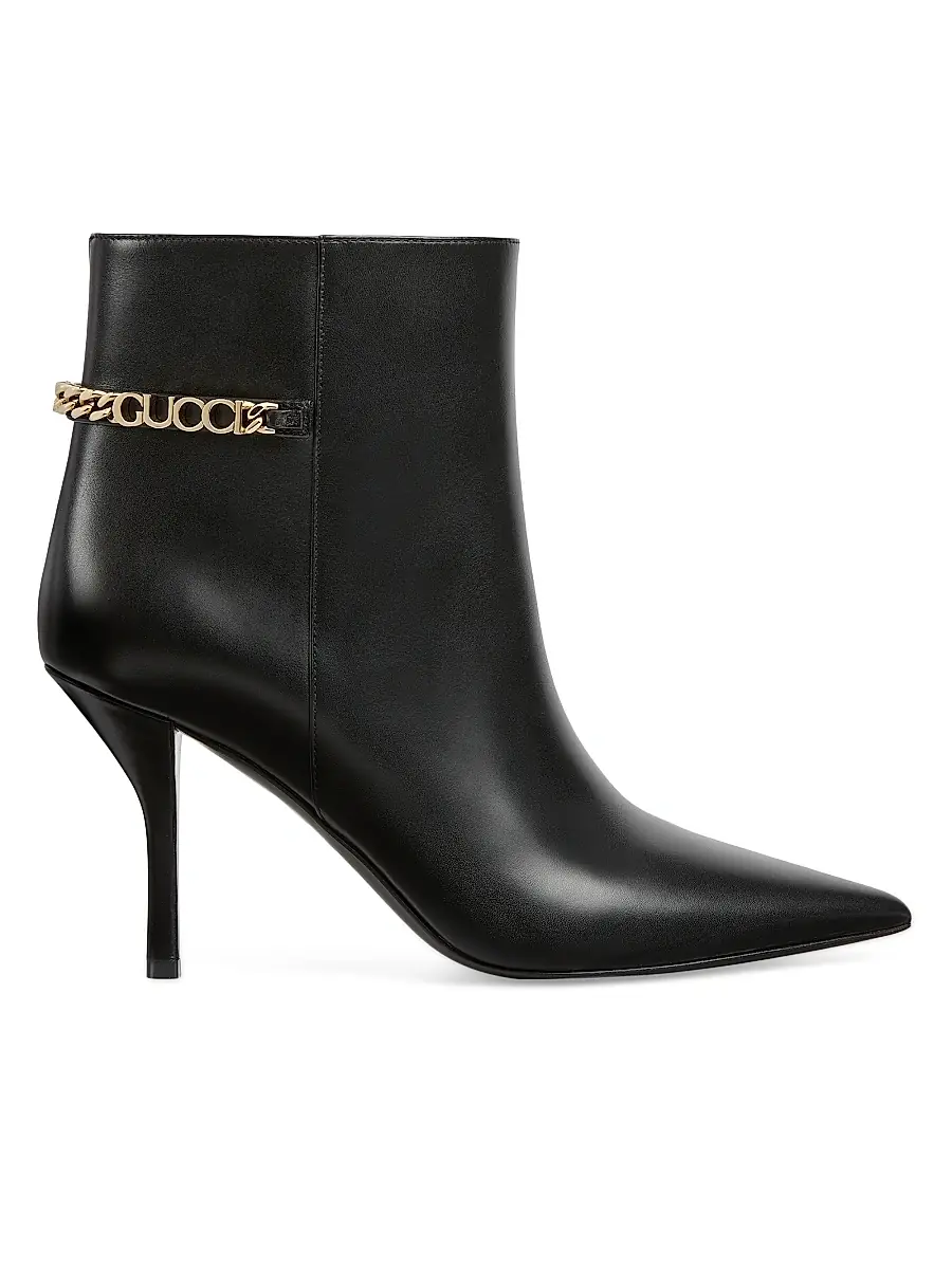 Gucci Women's Signoria Leather Boots - Black | Image 1 Gucci Women's Signoria Leather Boots - Black | Image 1