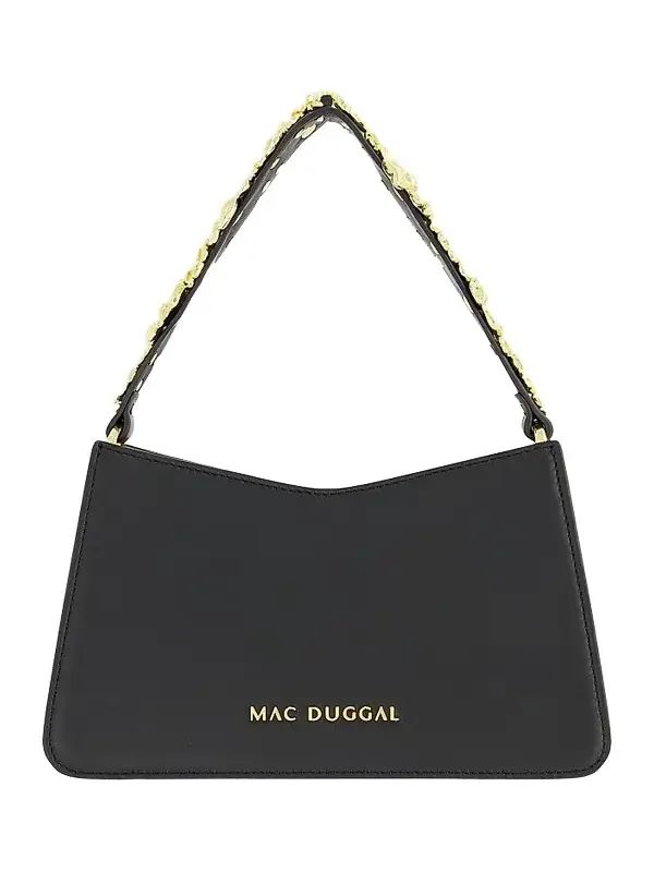 Mac Duggal Women's Mini Floral-Strap Leather Shoulder Bag