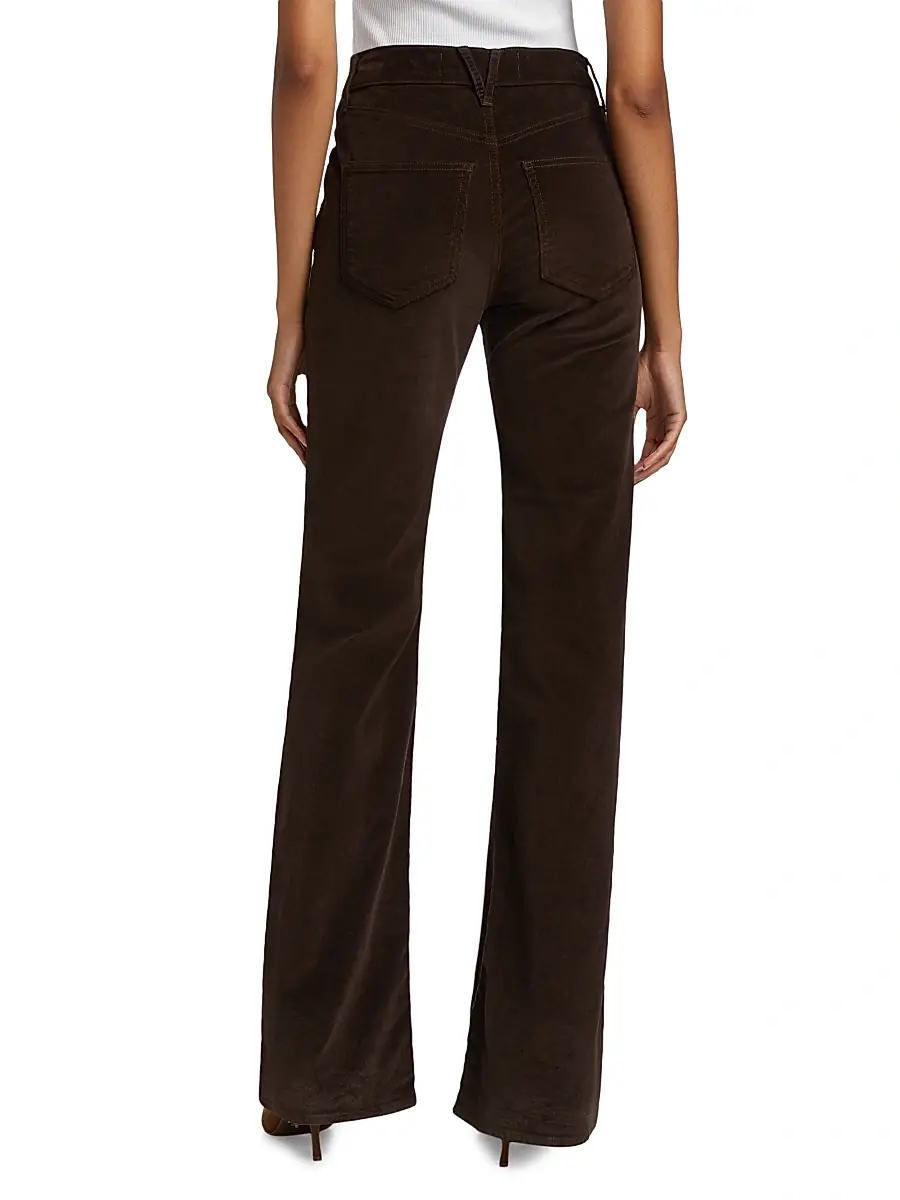 Veronica Beard Women's Crosbie Corduroy Flare Pants - Dark Chocolate | Thumbnail 5 Veronica Beard Women's Crosbie Corduroy Flare Pants - Dark Chocolate | Thumbnail 5