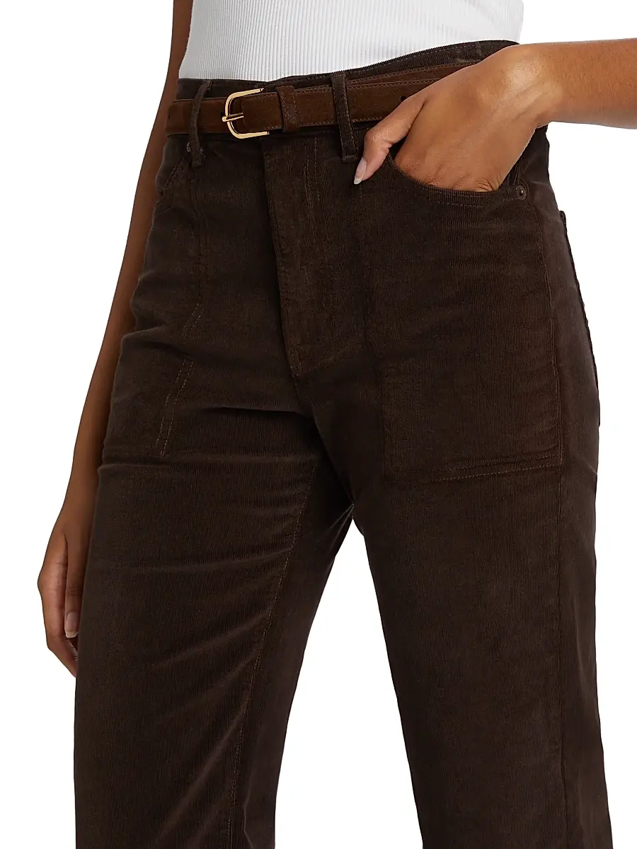 Veronica Beard Women's Crosbie Corduroy Flare Pants - Dark Chocolate | Thumbnail 6 Veronica Beard Women's Crosbie Corduroy Flare Pants - Dark Chocolate | Thumbnail 6