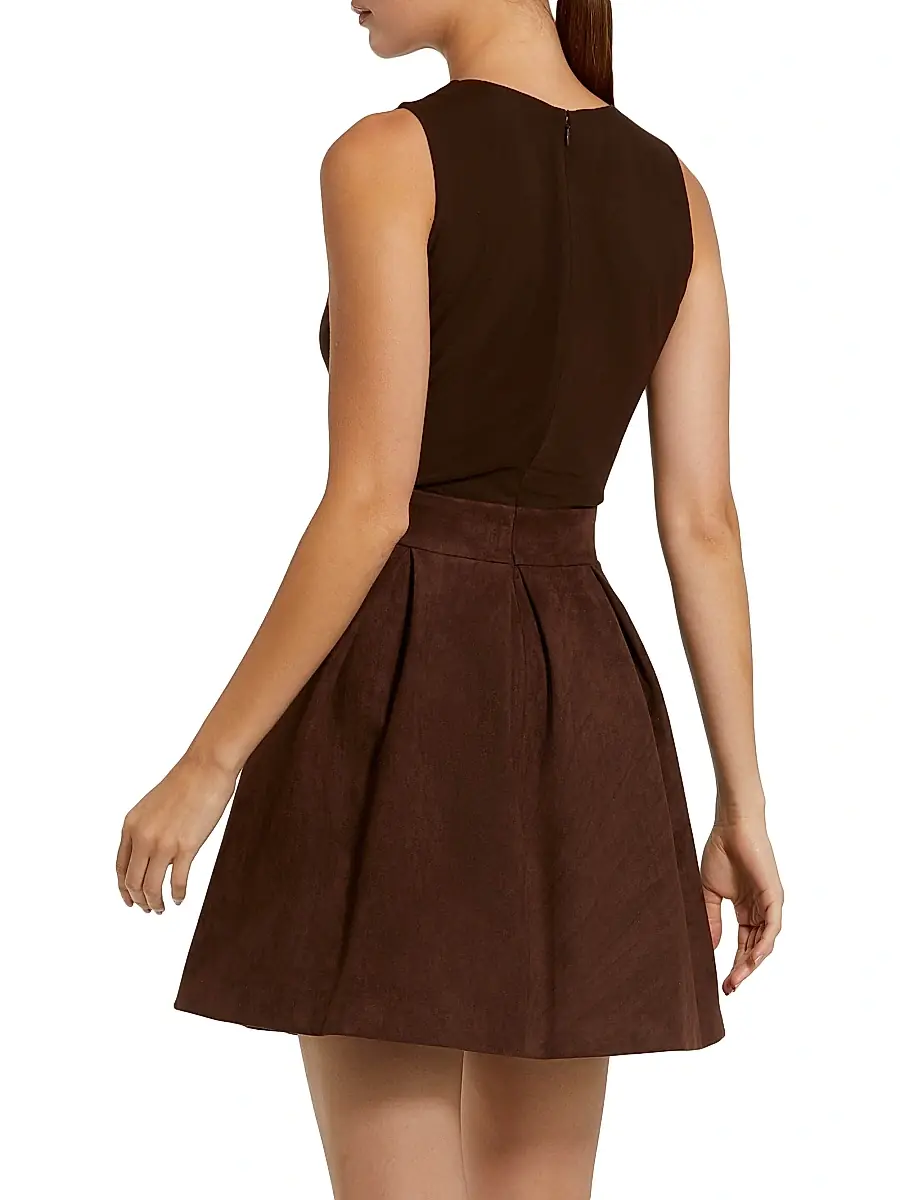 Mac Duggal Women's Mix Media A-Line Minidress | Thumbnail 2
