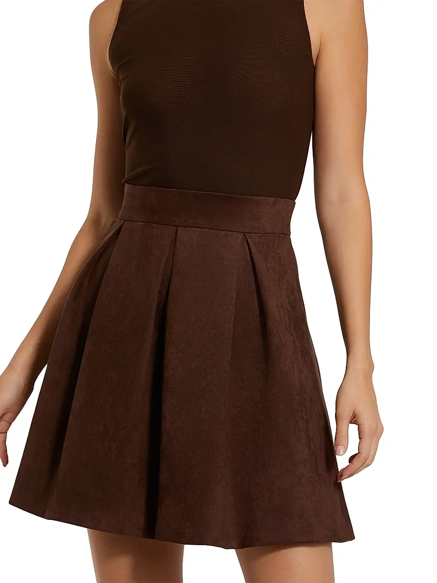 Mac Duggal Women's Mix Media A-Line Minidress | Thumbnail 3
