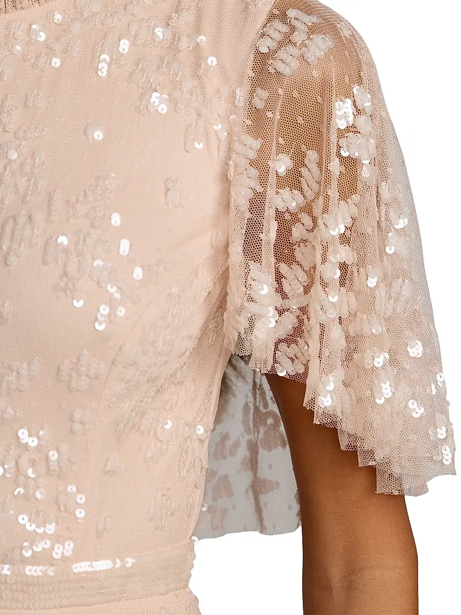 Mac Duggal Women's Sequin-Embellished A-Line Tulle Gown | Thumbnail 3