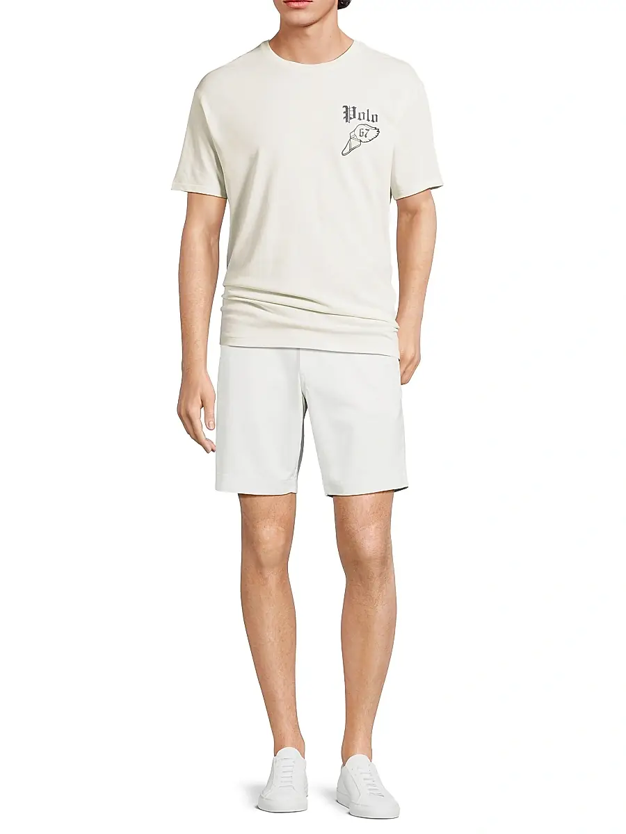 Polo Ralph Lauren Men's Cotton Flat-Front Shorts | Thumbnail 2 Polo Ralph Lauren Men's Cotton Flat-Front Shorts | Thumbnail 2