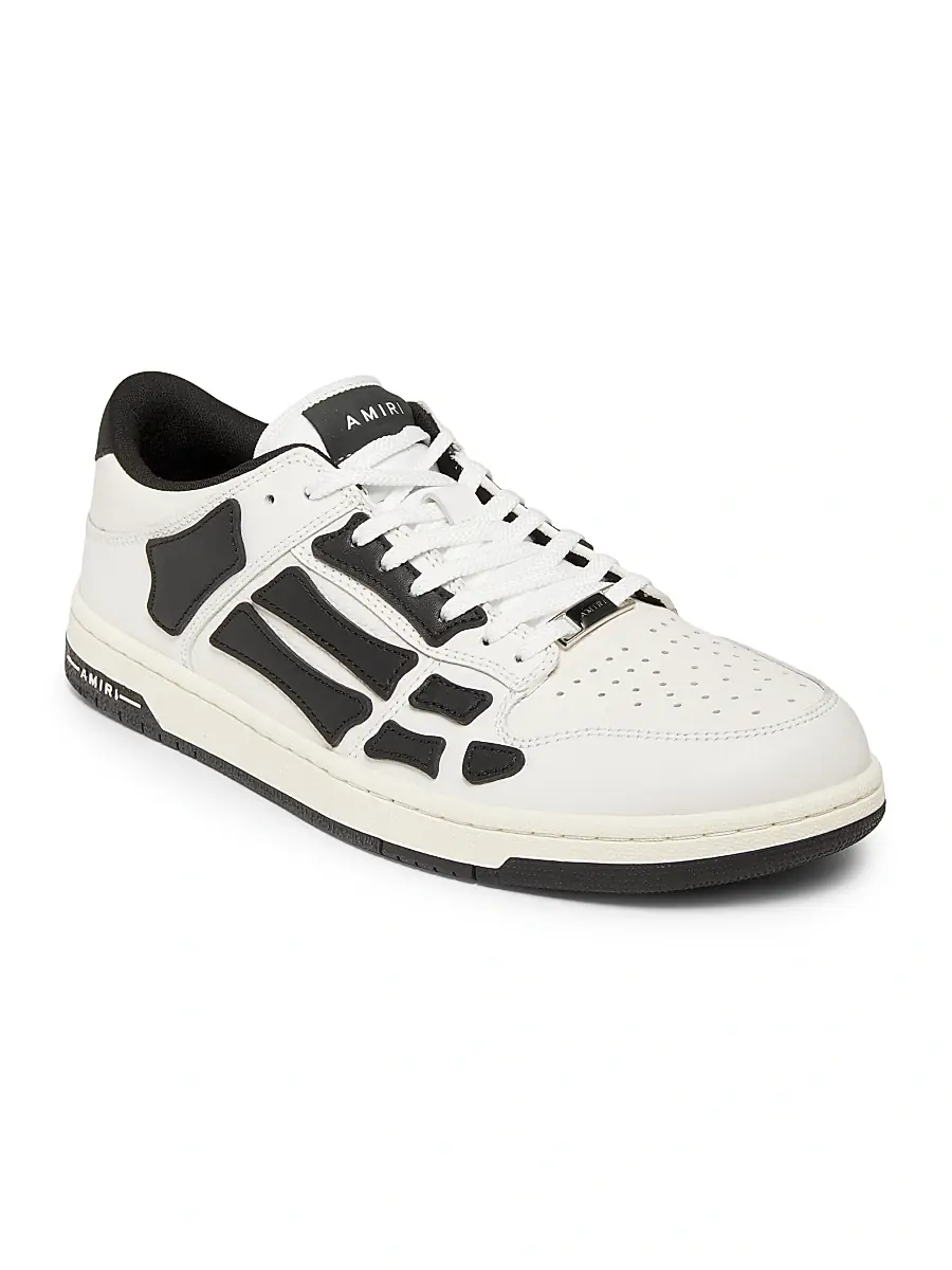 AMIRI Men's Skel-Top Low Leather Sneakers | Thumbnail 2 AMIRI Men's Skel-Top Low Leather Sneakers | Thumbnail 2