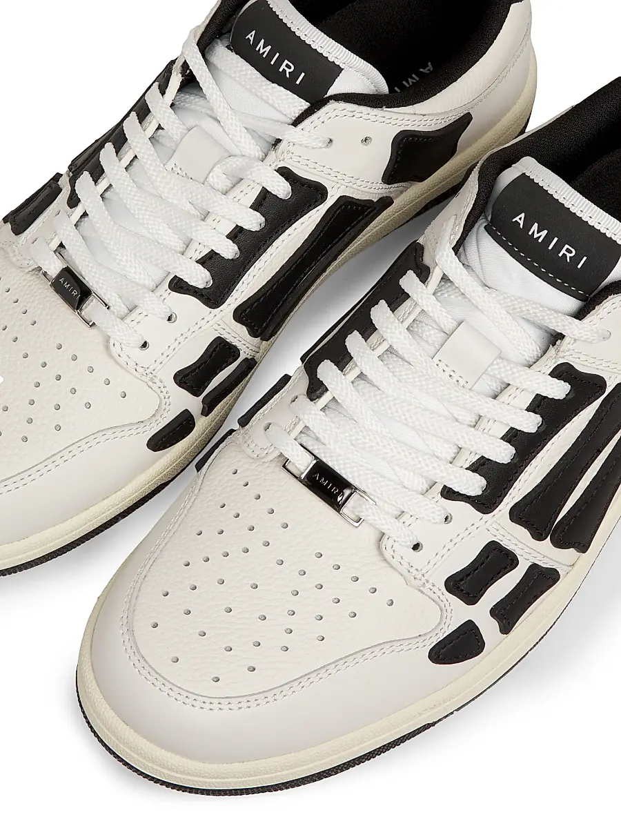 AMIRI Men's Skel-Top Low Leather Sneakers | Thumbnail 6 AMIRI Men's Skel-Top Low Leather Sneakers | Thumbnail 6