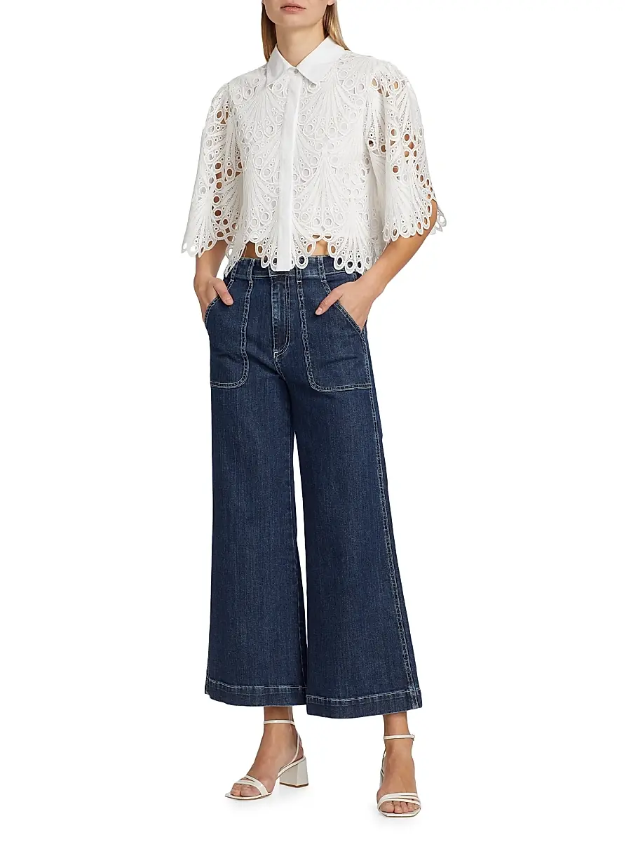 Ramy Brook Women's Theodora High-Rise Cropped Jeans | Thumbnail 2 Ramy Brook Women's Theodora High-Rise Cropped Jeans | Thumbnail 2