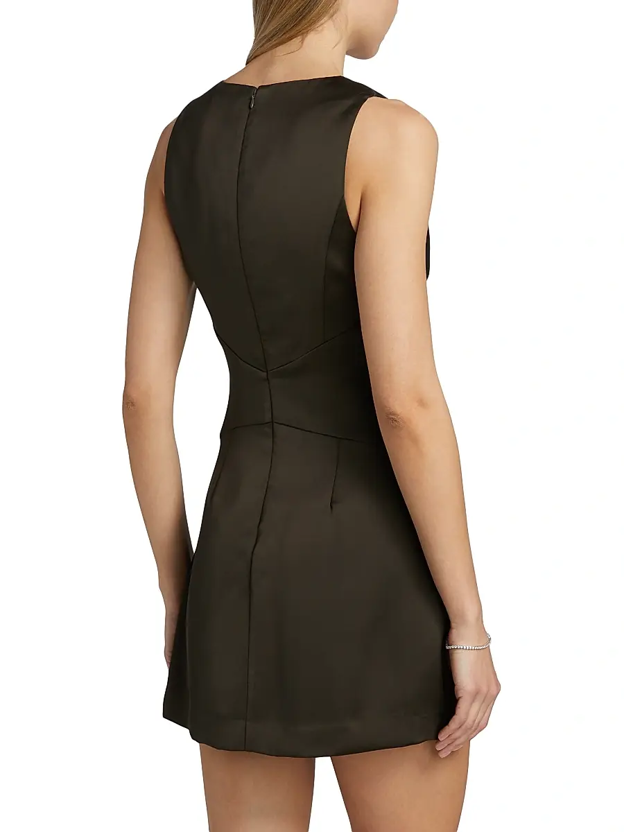 Ramy Brook Women's Cassea Ruched Satin Minidress | Thumbnail 5 Ramy Brook Women's Cassea Ruched Satin Minidress | Thumbnail 5