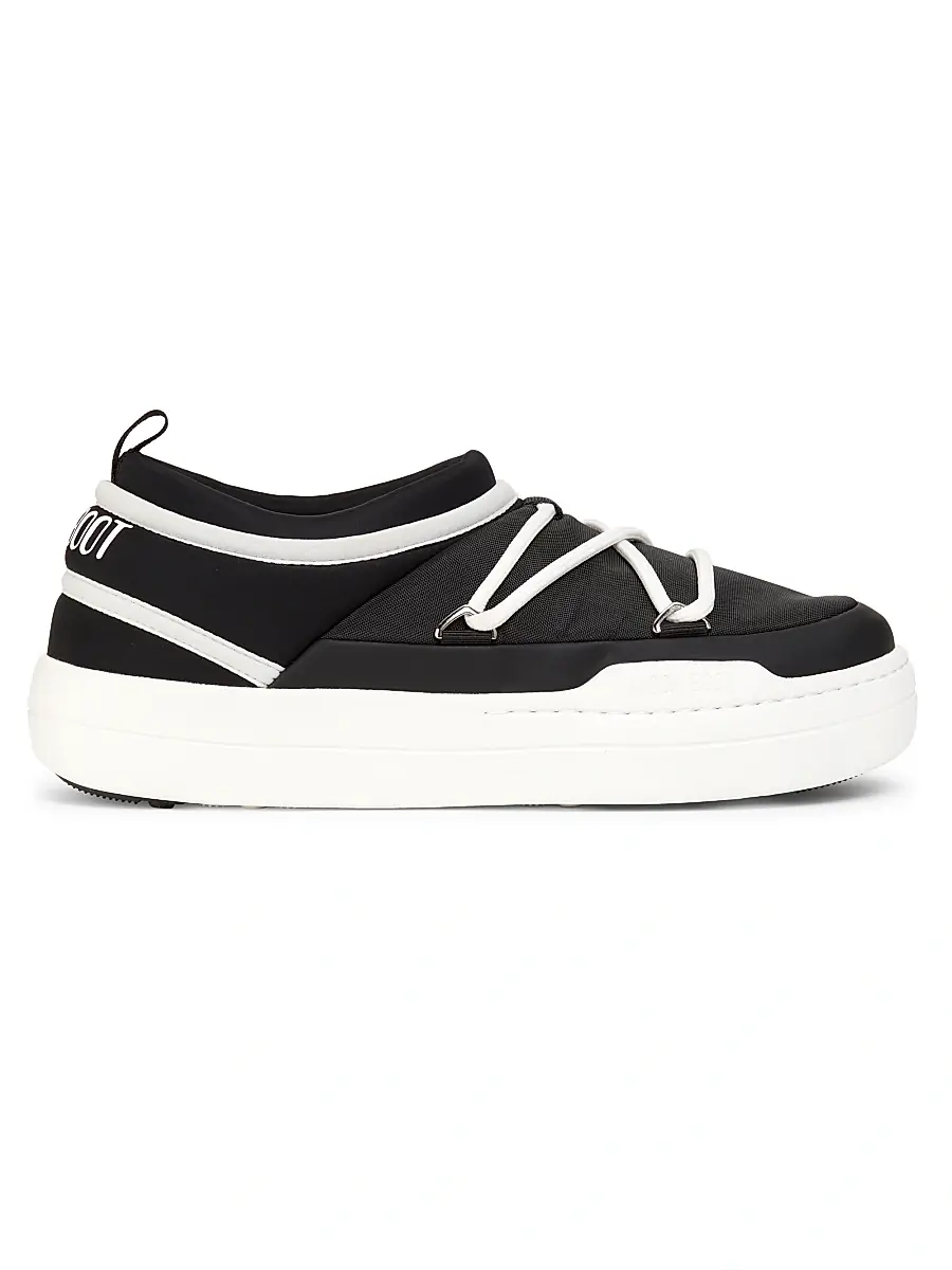 Moon Boot Men's Park Icon Ambidextrous Slip-On Shoes - Black | Image 1 Moon Boot Men's Park Icon Ambidextrous Slip-On Shoes - Black | Image 1