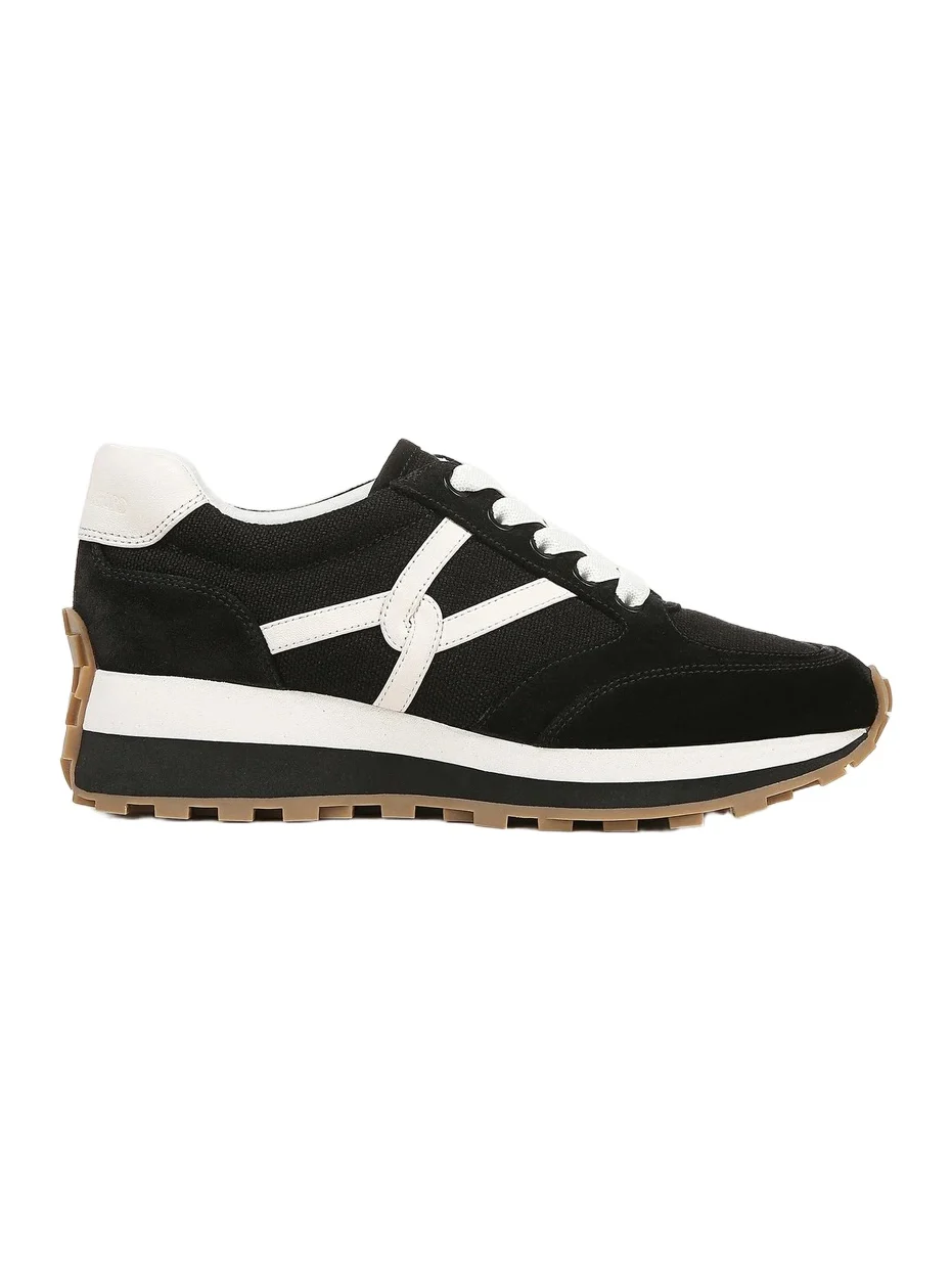 Veronica Beard Women's Valentina Oxford-Inspired Suede-Canvas Low-Top Sneakers