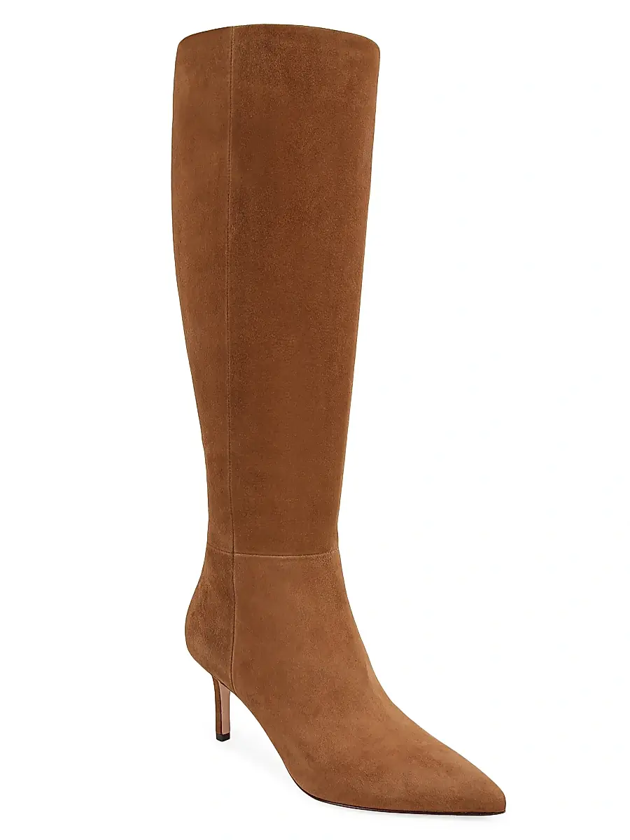 Veronica Beard Women's Lisa 70MM Tall-Shaft Suede Boots | Thumbnail 2 Veronica Beard Women's Lisa 70MM Tall-Shaft Suede Boots | Thumbnail 2