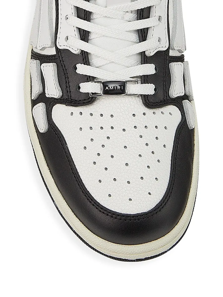AMIRI Men's Skel-Top Low Leather Sneakers | Thumbnail 4 AMIRI Men's Skel-Top Low Leather Sneakers | Thumbnail 4