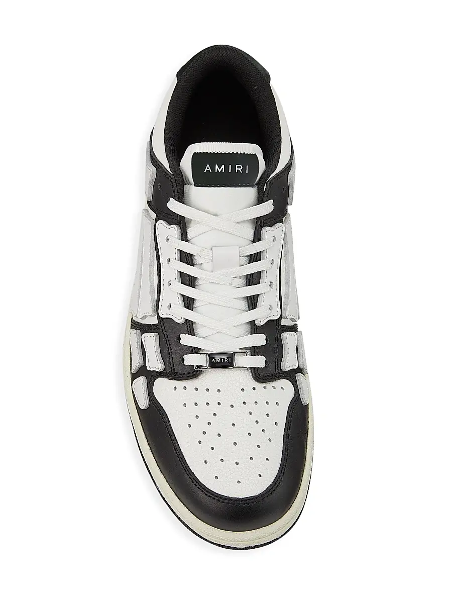 AMIRI Men's Skel-Top Low Leather Sneakers | Thumbnail 5 AMIRI Men's Skel-Top Low Leather Sneakers | Thumbnail 5