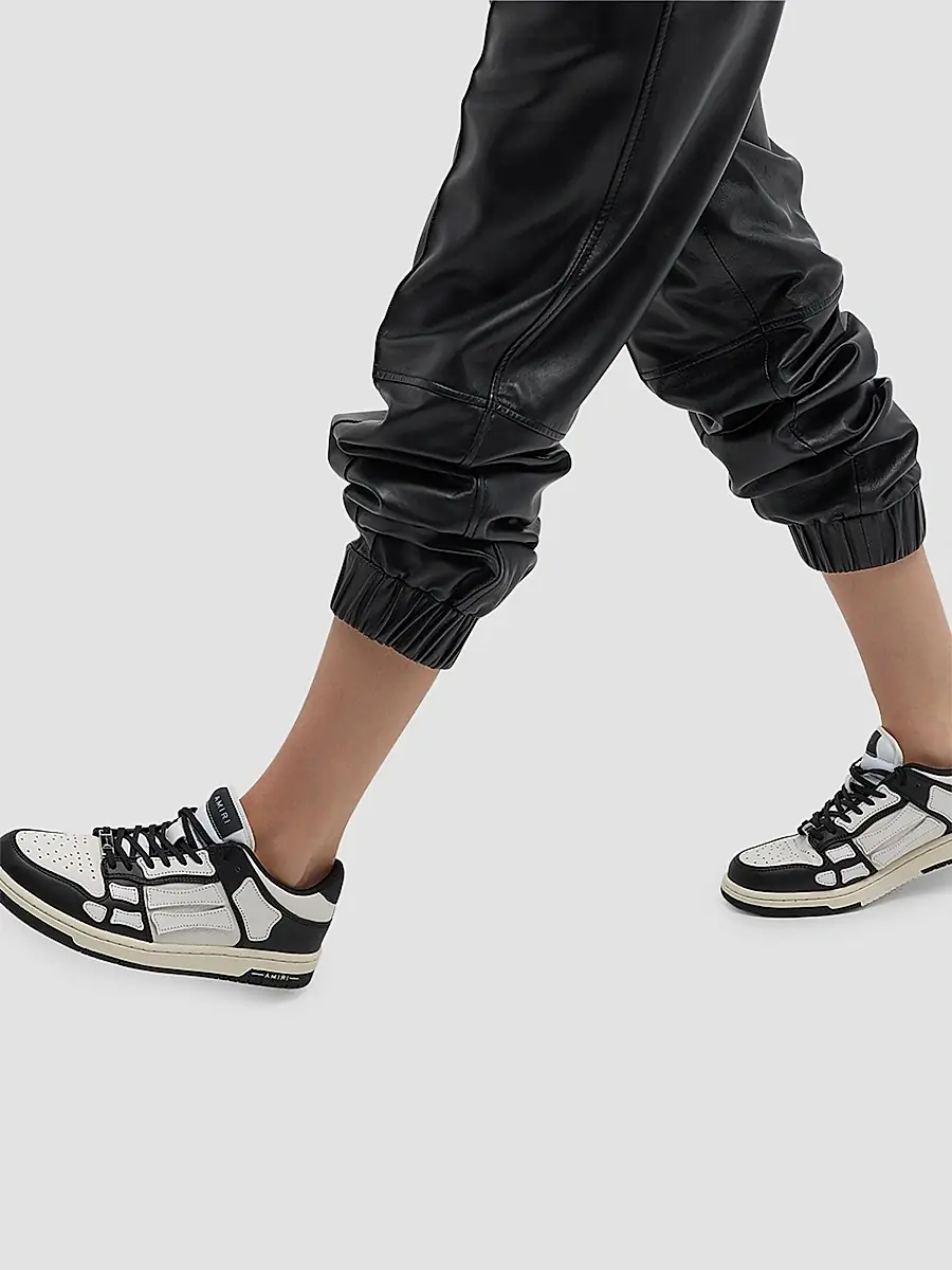 AMIRI Women's Skel Top Low Leather Sneakers | Thumbnail 2 AMIRI Women's Skel Top Low Leather Sneakers | Thumbnail 2