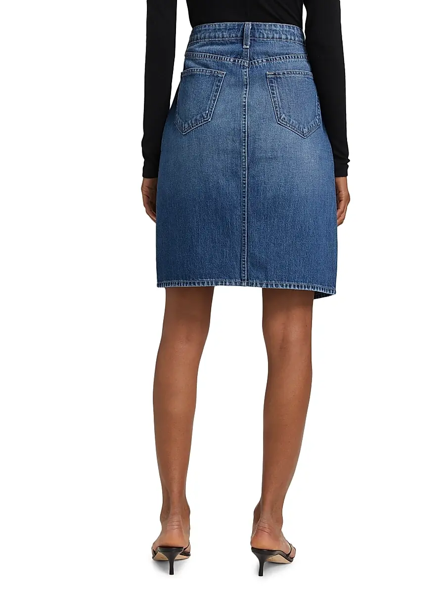 L'Agence Women's Tylee Denim Knee-Length Skirt | Thumbnail 5 L'Agence Women's Tylee Denim Knee-Length Skirt | Thumbnail 5