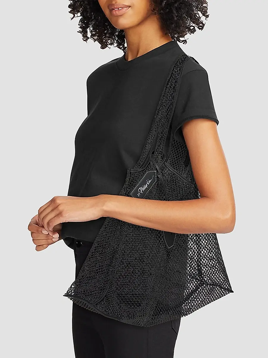3.1 Phillip Lim Women's Embroidered Mesh Market Tote Bag | Thumbnail 2 3.1 Phillip Lim Women's Embroidered Mesh Market Tote Bag | Thumbnail 2