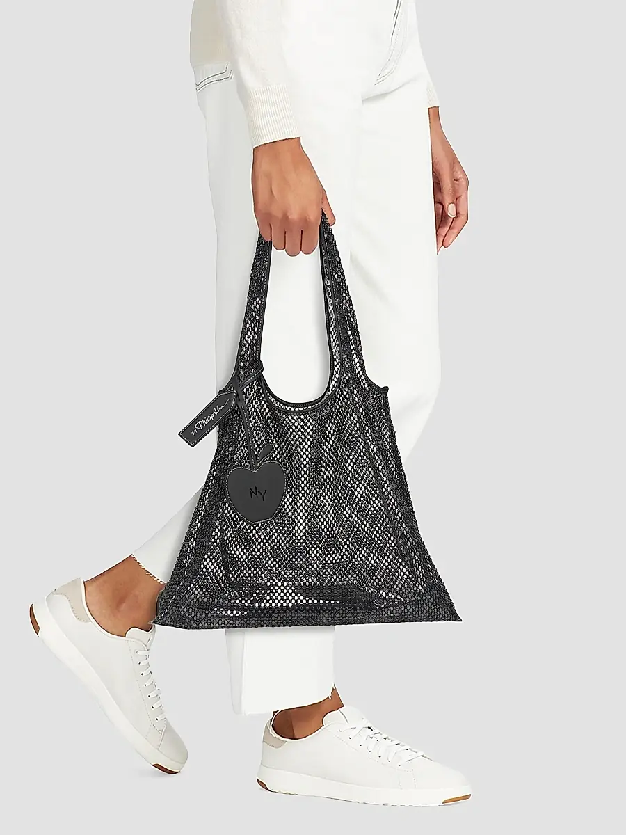 3.1 Phillip Lim Women's Embroidered Mesh Market Tote Bag | Thumbnail 3 3.1 Phillip Lim Women's Embroidered Mesh Market Tote Bag | Thumbnail 3